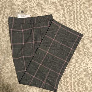NWT J. Crew High-rise Peyton Wide-Leg Plaid Pant Size 8